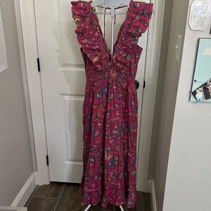 House of Harlow 1960 Pink Paisley Maxi Dress